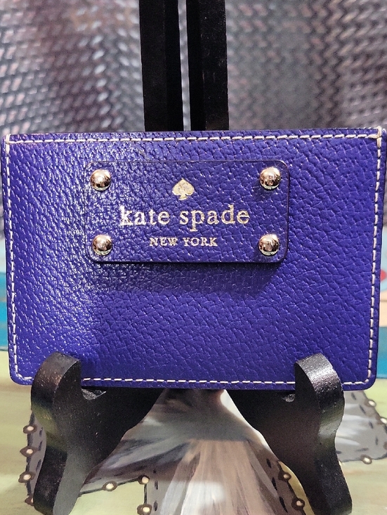 kate spade Handbags - kate spade New York Blue Leather Card Holder
